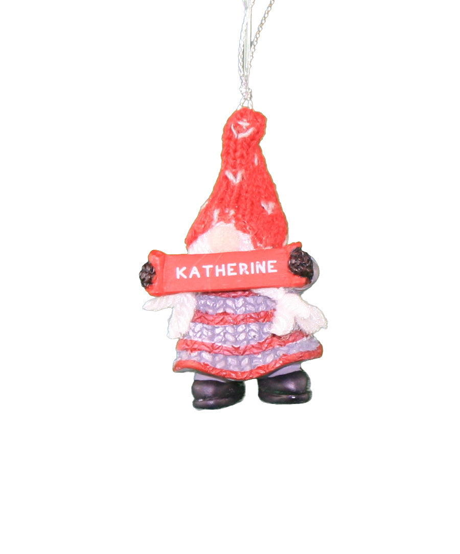 Personalized Gnome Ornament (Letters J-P) - Luke