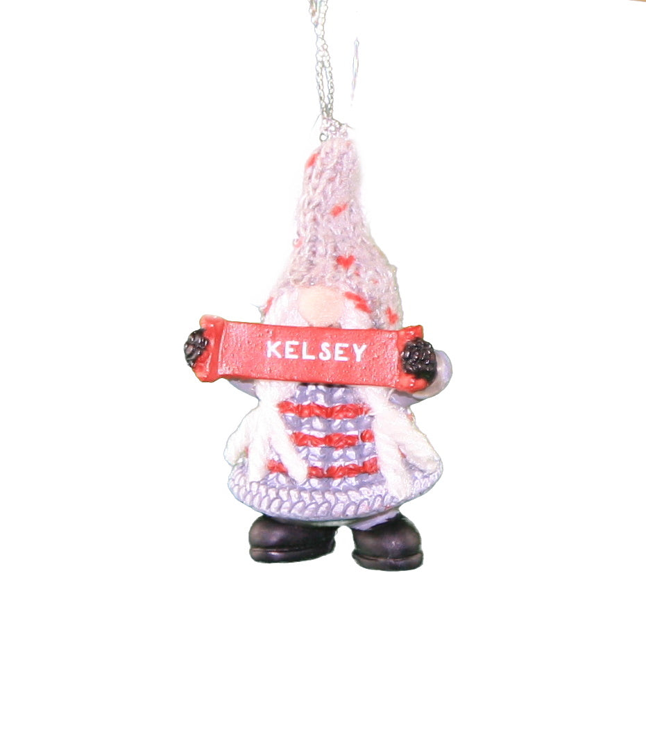 Personalized Gnome Ornament (Letters J-P) - Luke