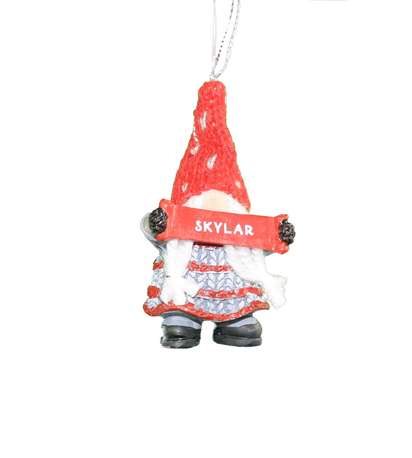 Personalized Gnome Ornament (Letters R-Z) - Skylar