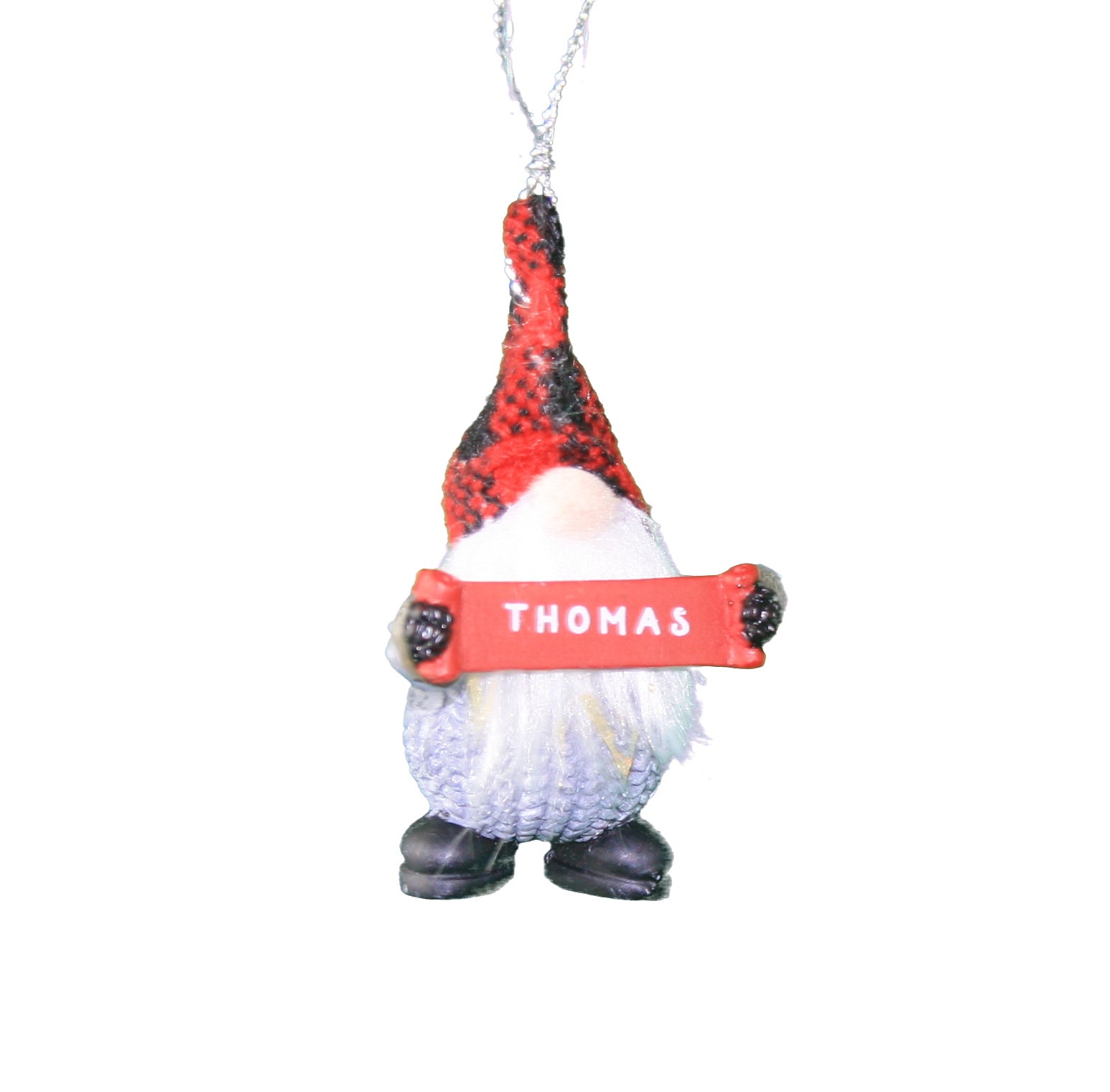 Personalized Gnome Ornament (Letters R-Z) - Thomas