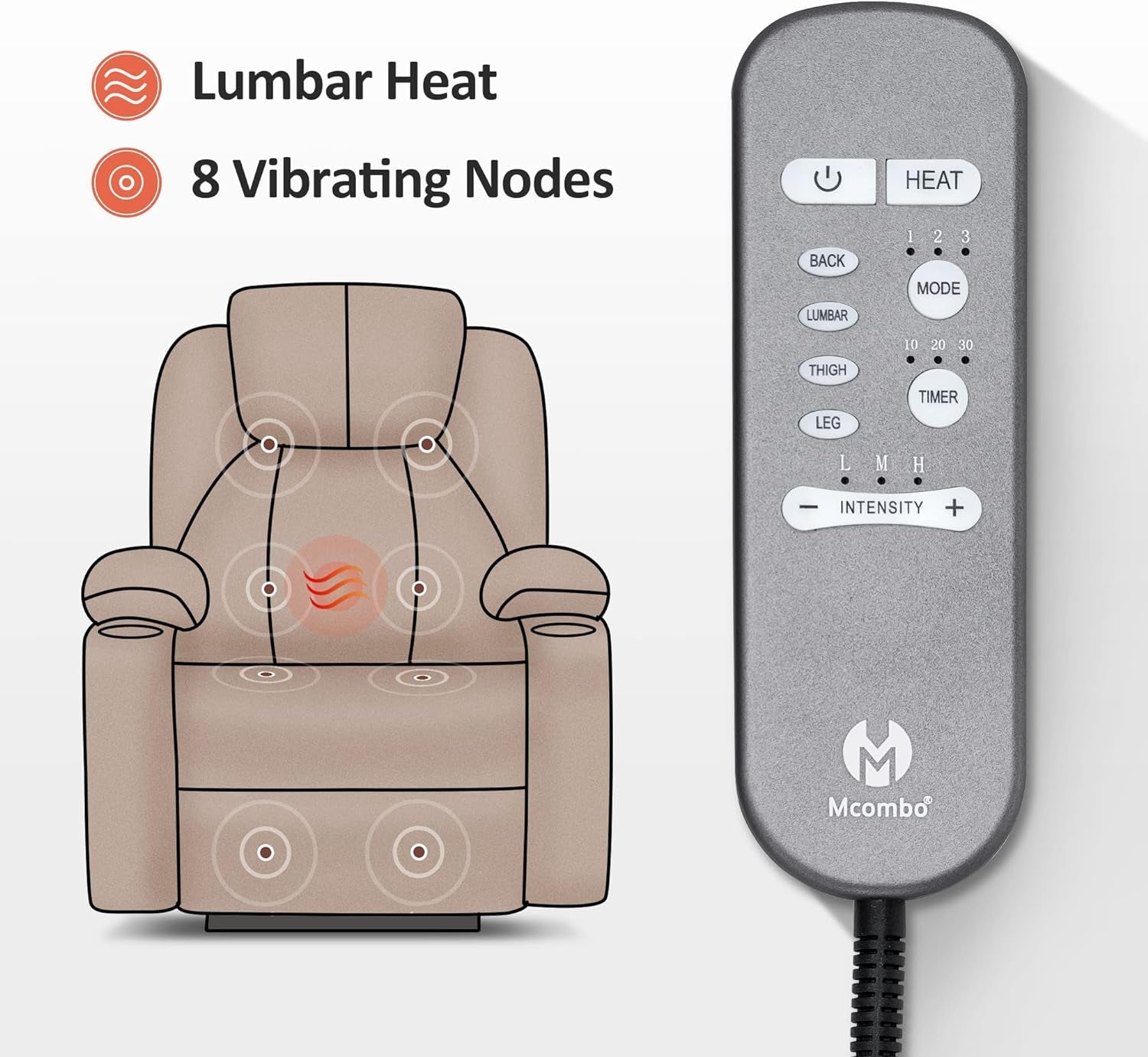 Petite Power Lift Recliner Chair With Massage USB Ports