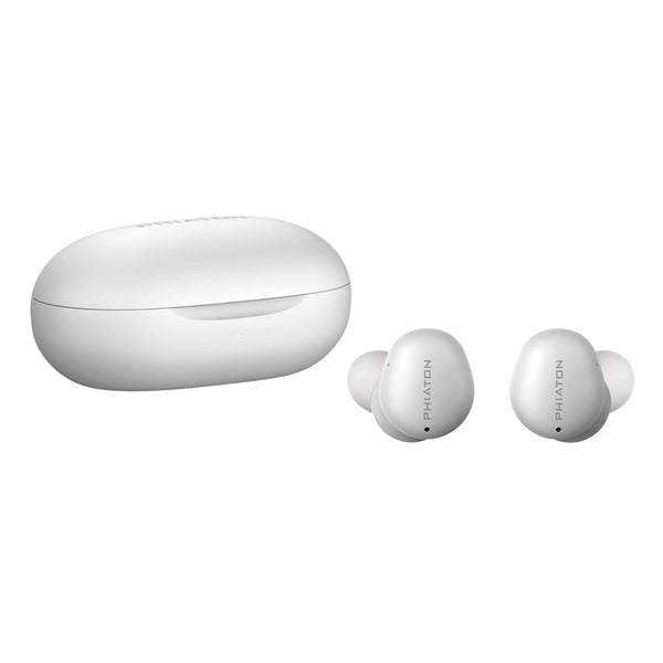Phiaton PPU-TN0610WH01 BonoBuds Bluetooth Earbuds with Microphone and Charging