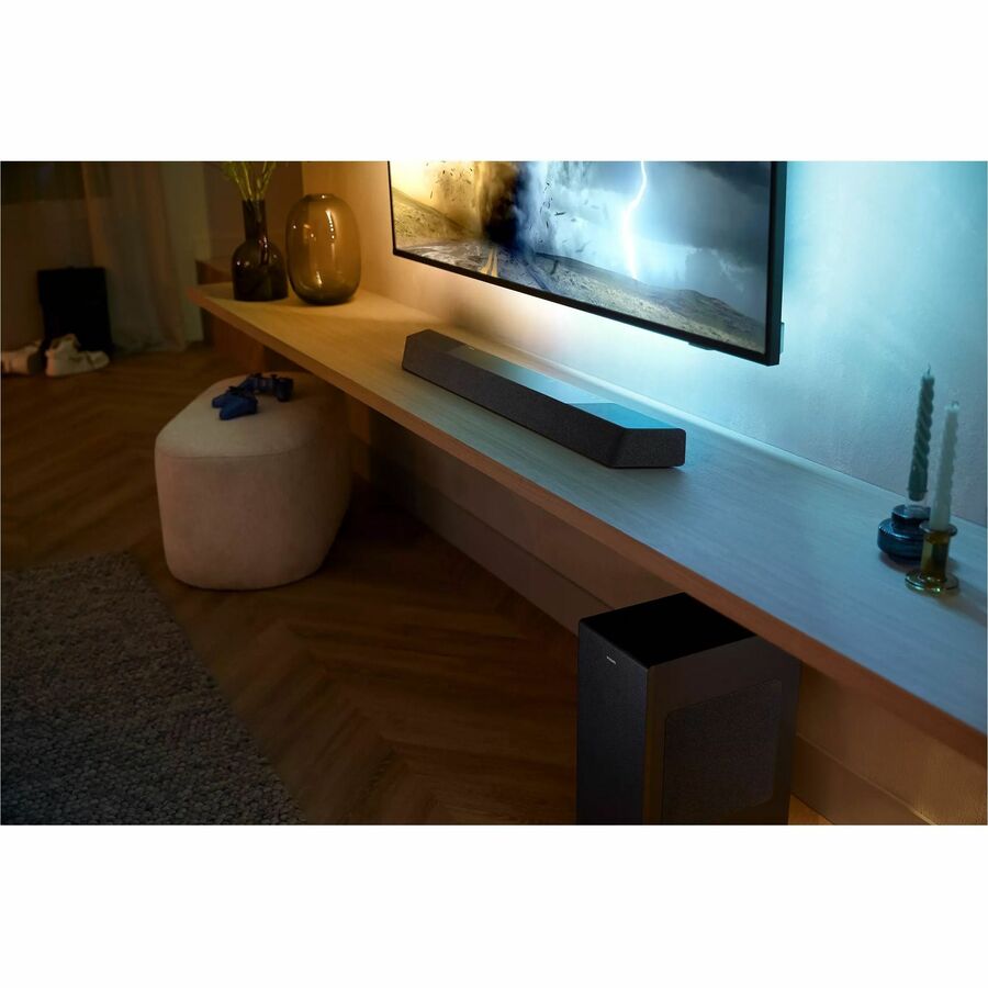 Philips 3.1.2 Bluetooth Sound Bar Speaker - 360 W RMS - Alexa Supported - Black