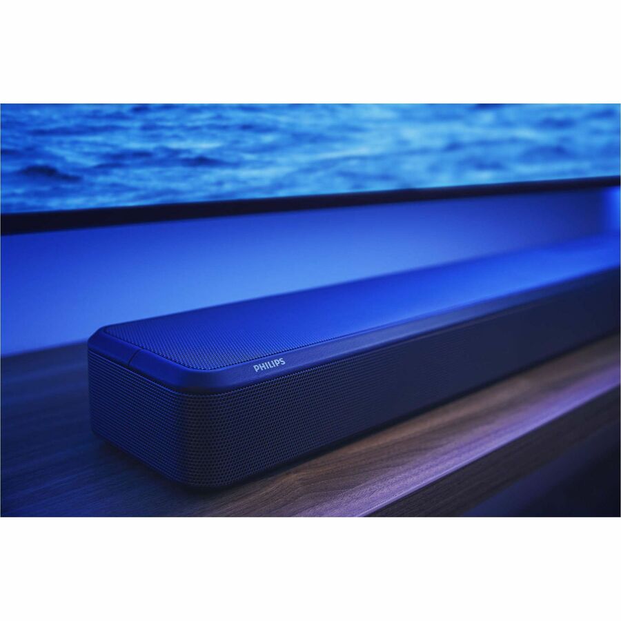 Philips Fidelio 7.1.2 Bluetooth Sound Bar Speaker - 310 W RMS - Alexa, Google Assistant Supported - Black