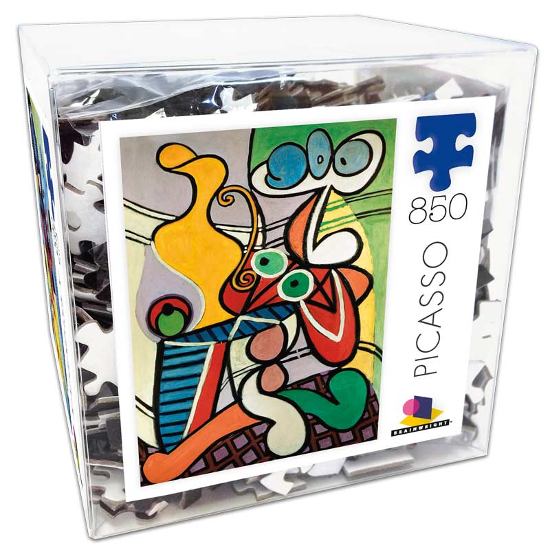 Picasso Large Still Life on Pedestal Black Chip Art Puzzle and Poster
