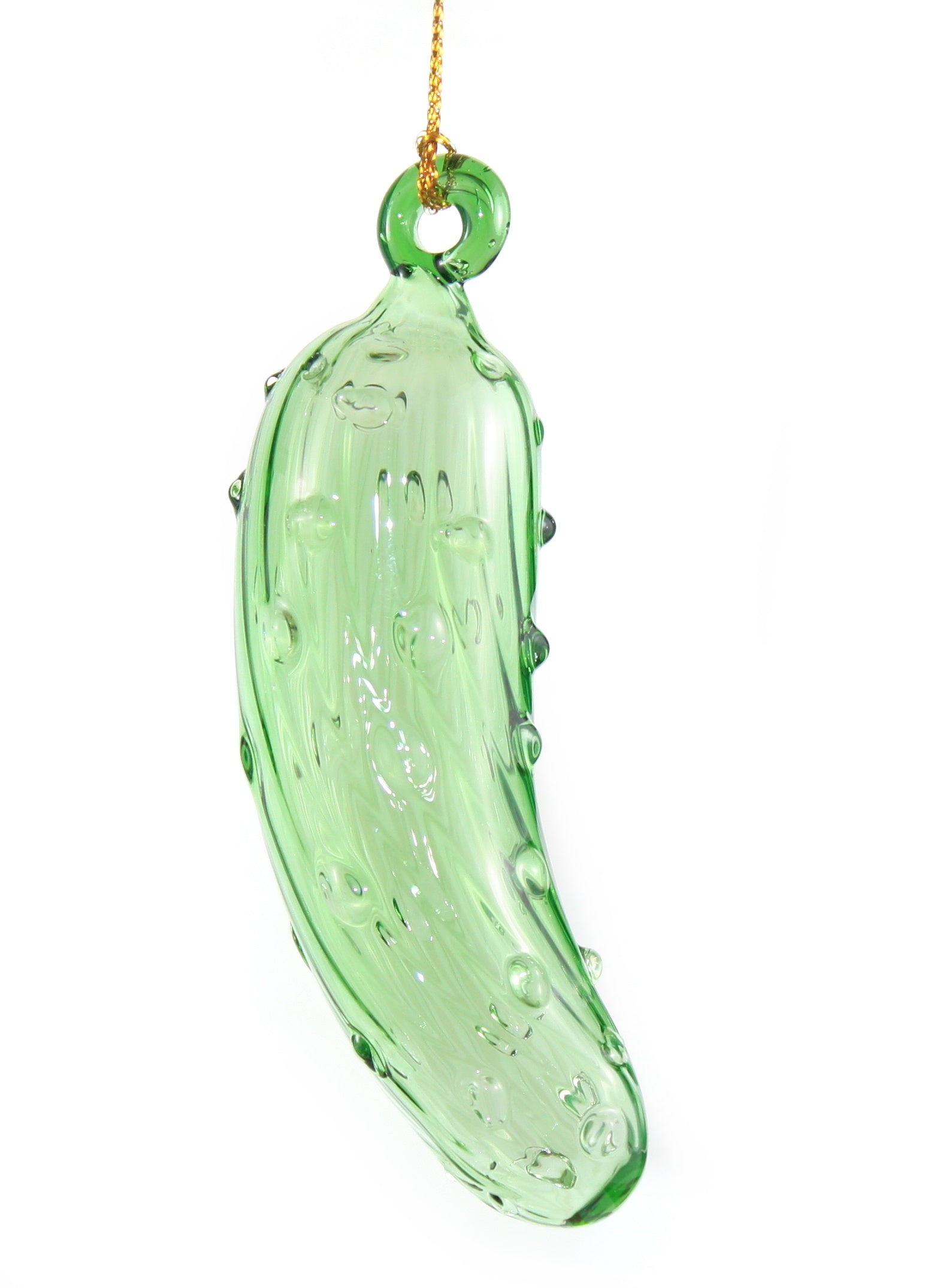 Pickle Egyptian Blown Glass Ornament