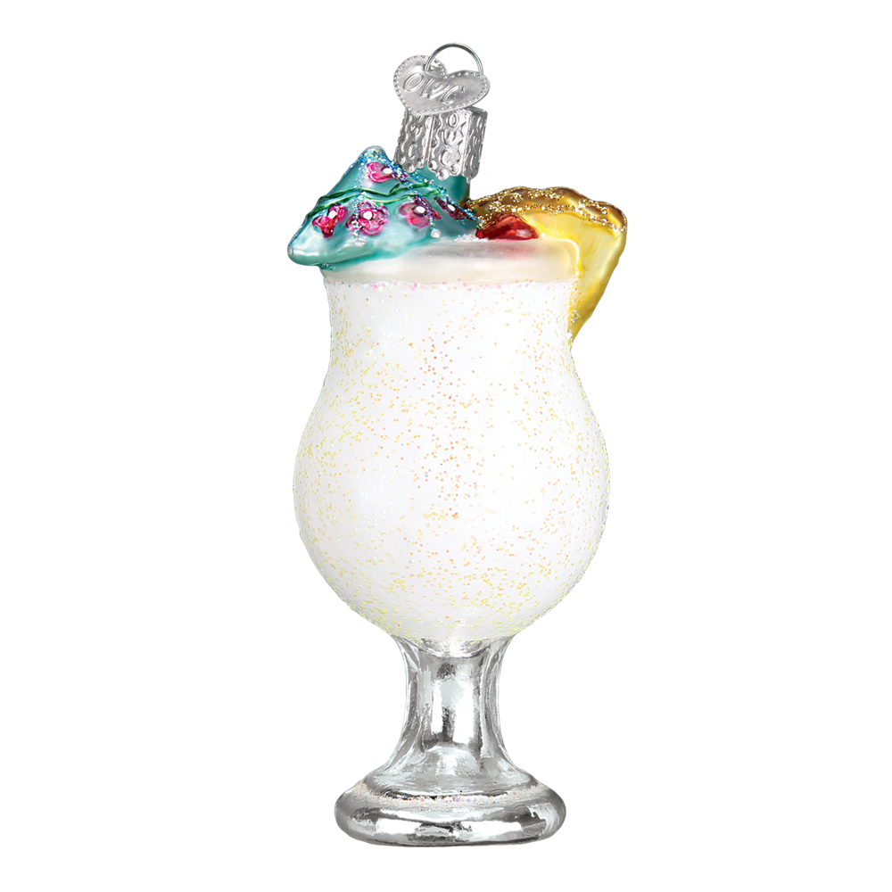 Pina Colada Glass Ornament