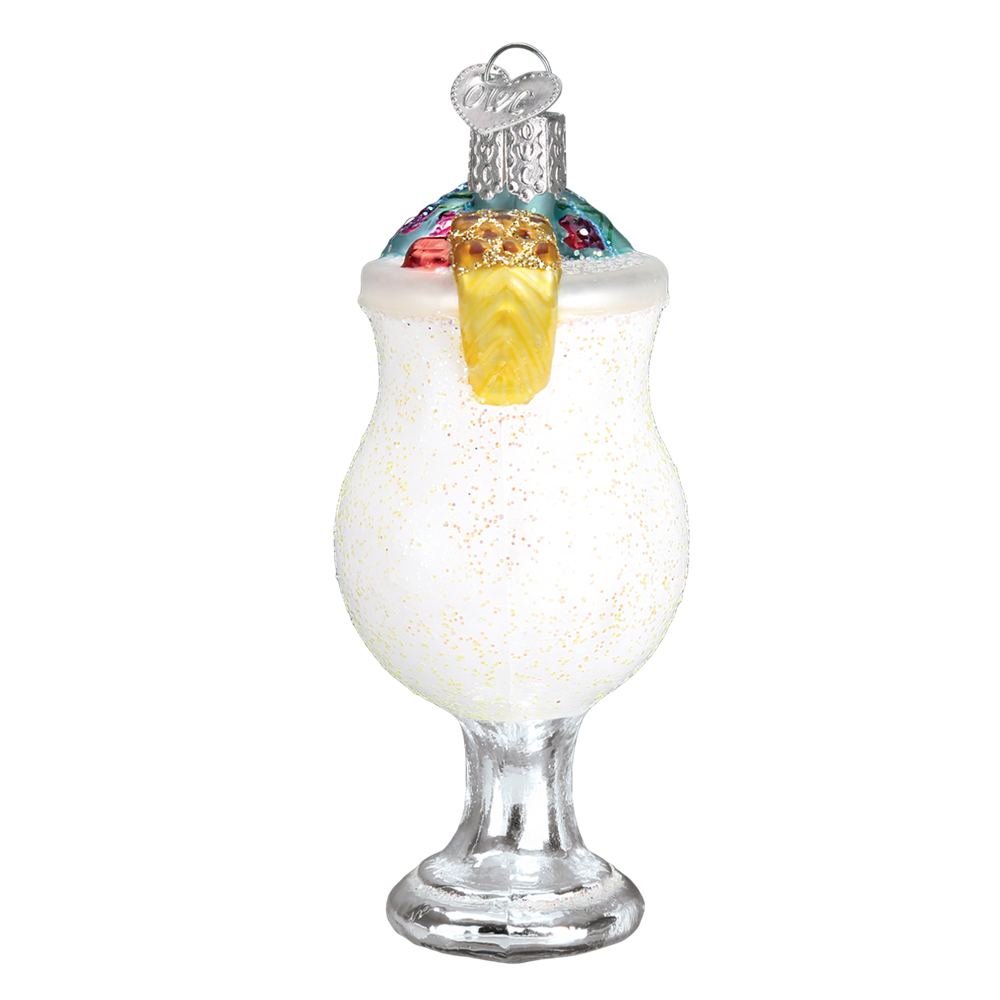 Pina Colada Glass Ornament