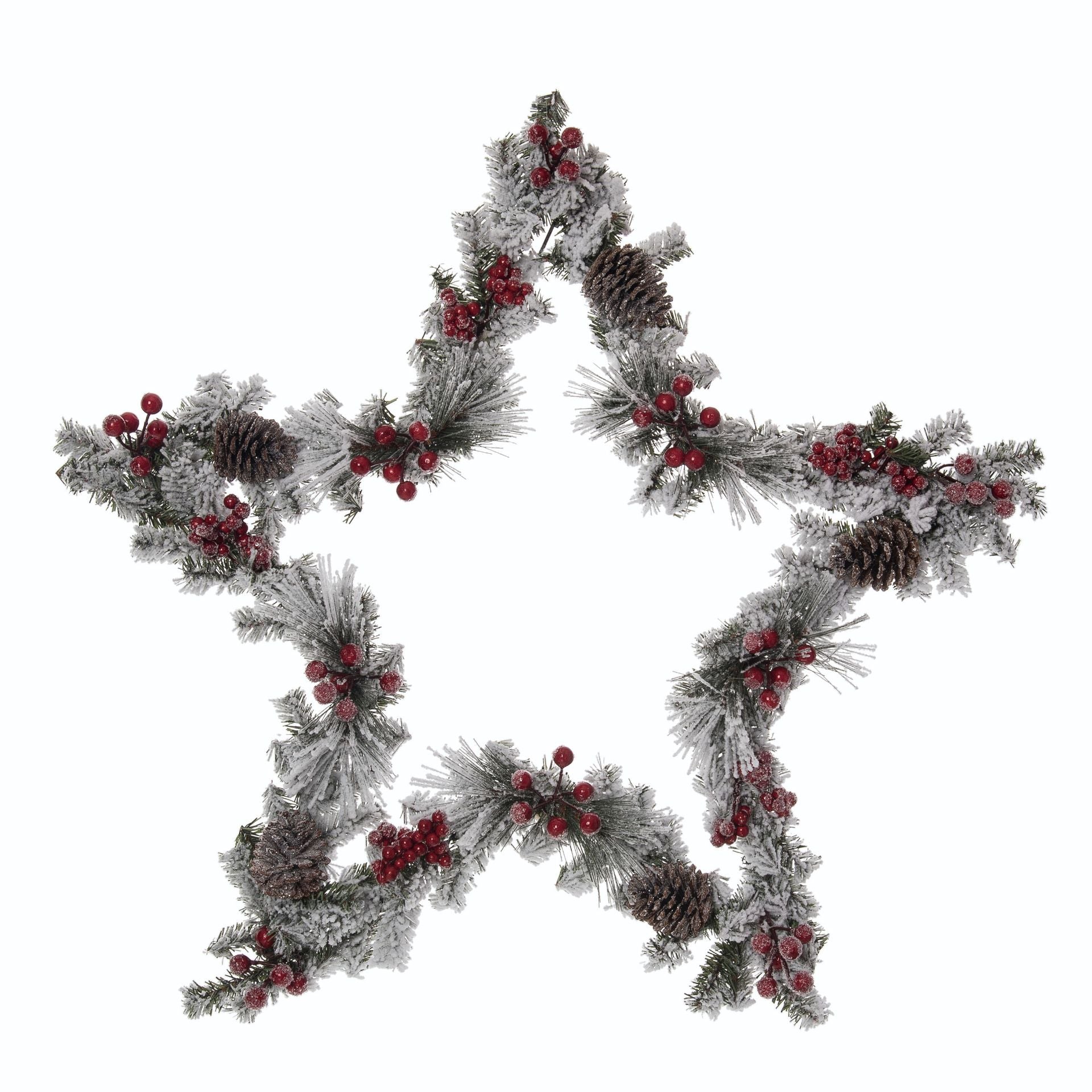 Pinecone & Berry Star Decor