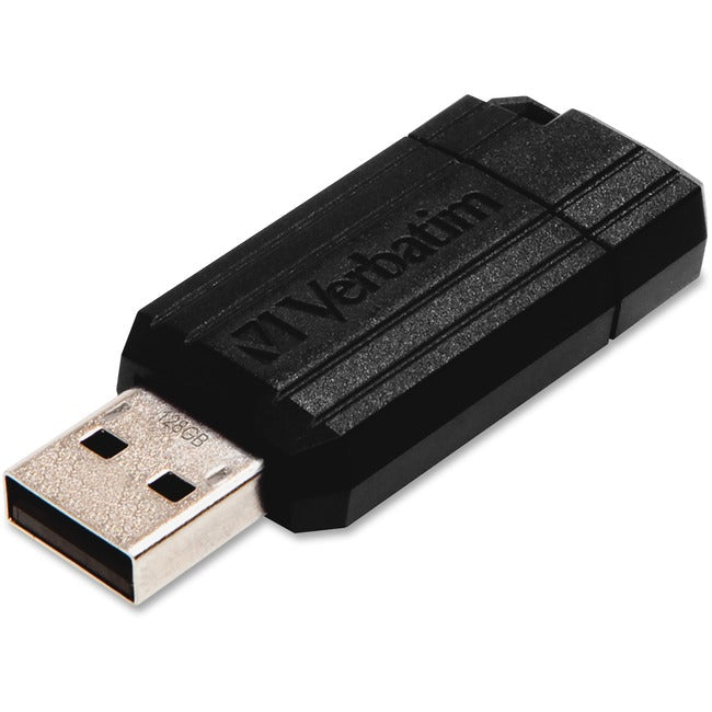 Pinstripe 128Gb Usb Flash Drv Black
