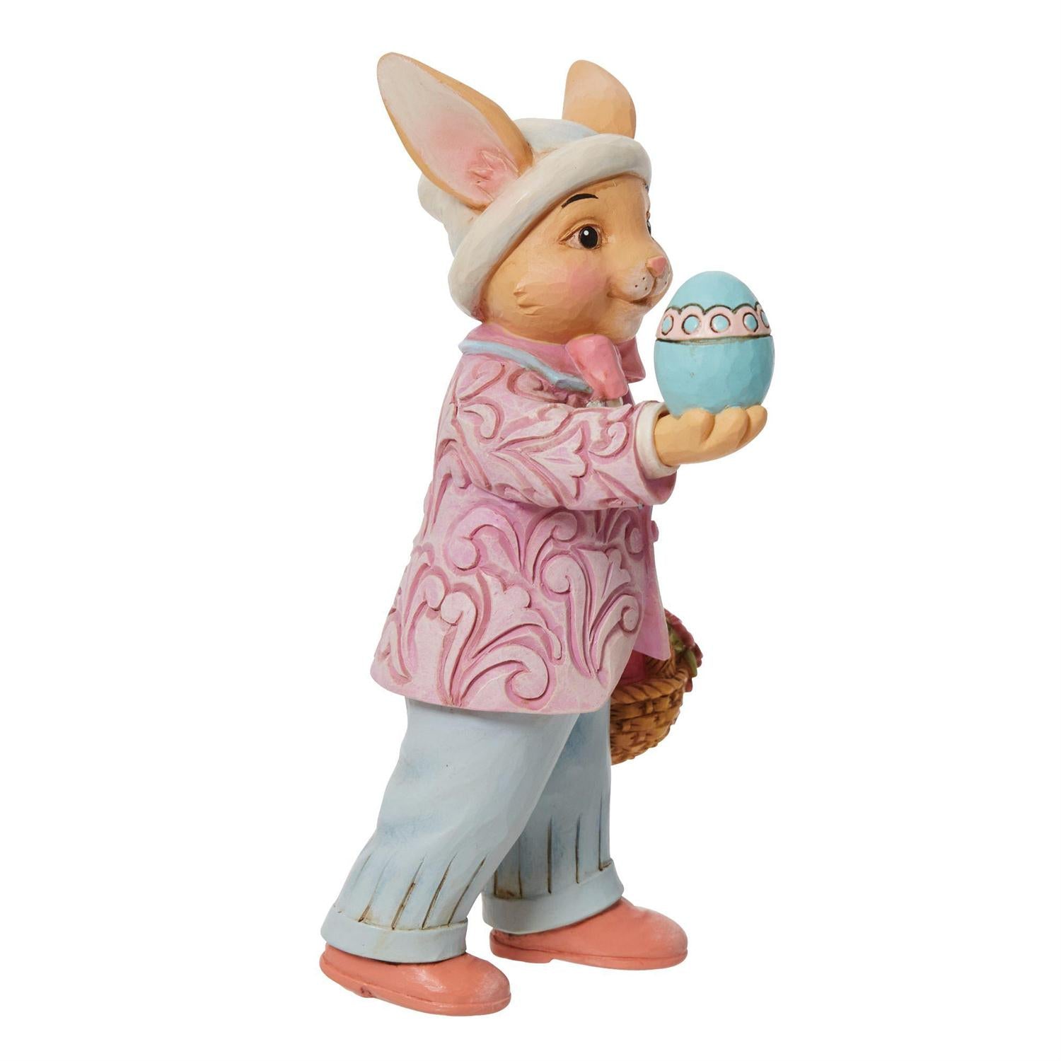 Pint Size Bunny with Egg Figurine