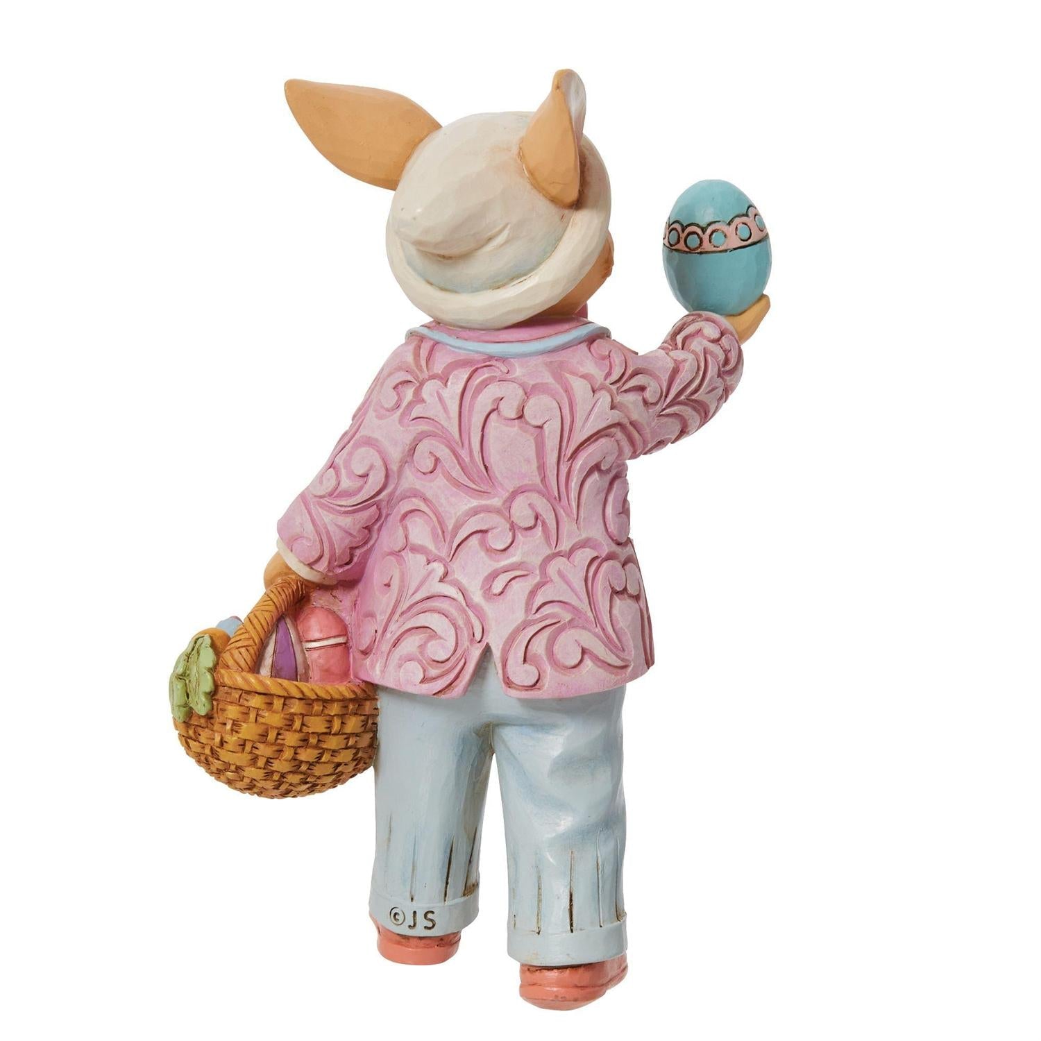 Pint Size Bunny with Egg Figurine