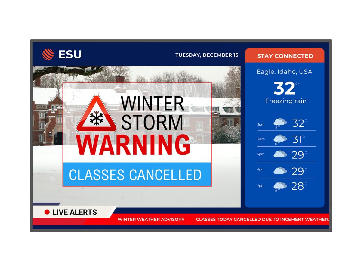 Planar SLP65 65" 4K UHD LCD Monitor 8ms Response for Business