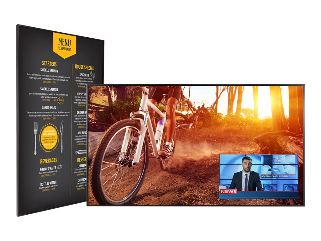 Planar URP75 - 75 Diagonal Class UltraRes P Series LED-backlit LCD display - digital signage - 4K UHD (2160p) 3840 x 2160 - direct-lit 998-2653-01