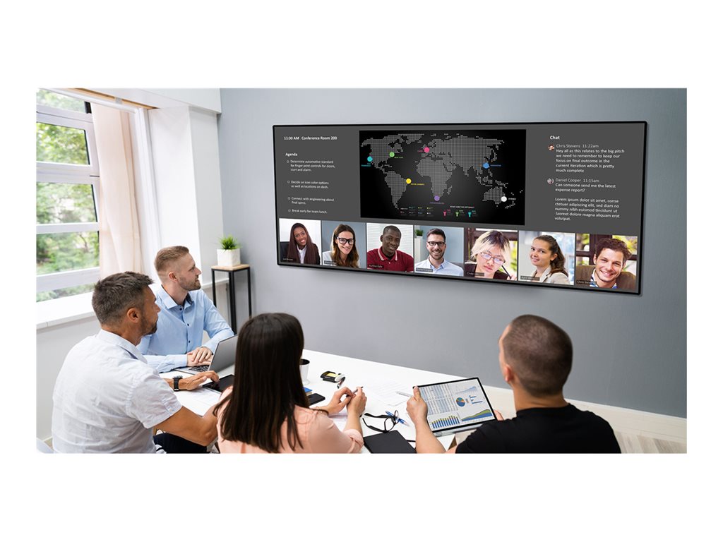 Planar URW105-ERO-T - 105 Diagonal Class UltraRes W Series LED-backlit LCD display - interactive digital signage - with touchscreen 998-3425-01