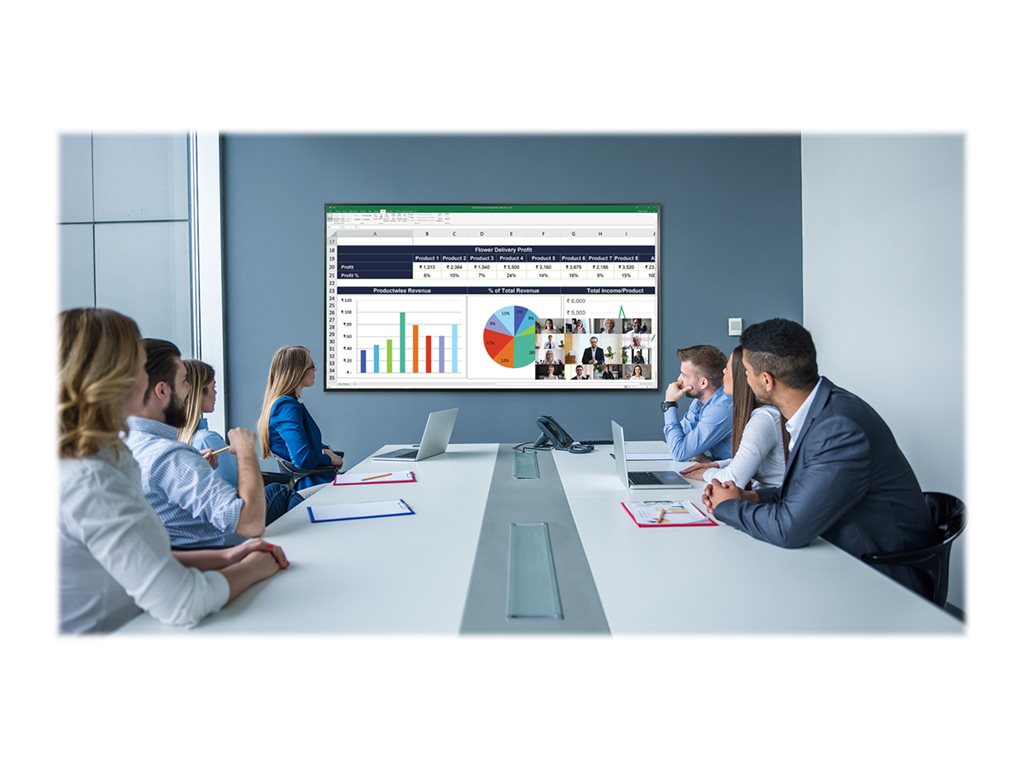 Planar UltraRes P Series URP55 - 55 Diagonal Class LED-backlit LCD display - digital signage - 4K UHD (2160p) 3840 x 2160 - edge-lit 998-2889-00