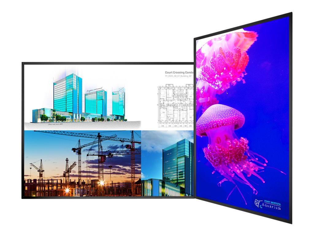 Planar UltraRes X URX85-ERO - 85 Diagonal Class LED-backlit LCD display - interactive digital signage - 4K UHD (2160p) 3840 x 998-2165-00