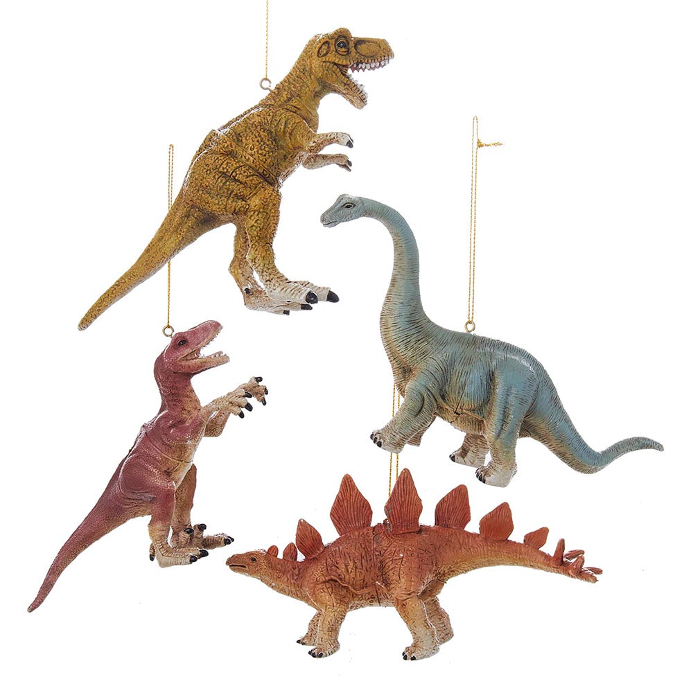 Plastic Dinosaur Ornament -