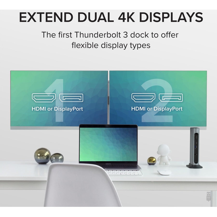 Plugable 14-in-1 USB-C and Thunderbolt Dock - 40Gbps, 96W Charging, Compatible with Mac and Windows TBT3-UDZ