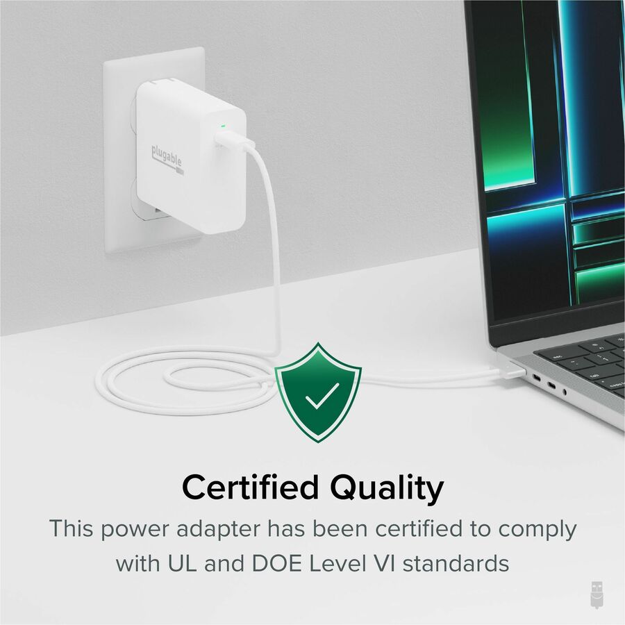 Plugable 140W USB C Charger, GaN Wall Charger for Laptop, PD 3.1 Power Adapter -