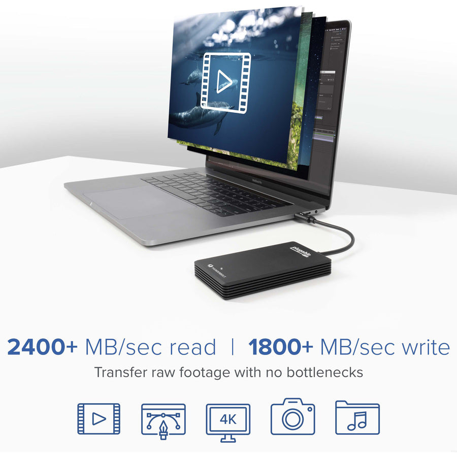 Plugable 1TB Thunderbolt 3 External SSD NVMe Drive TBT3-NVME1TB