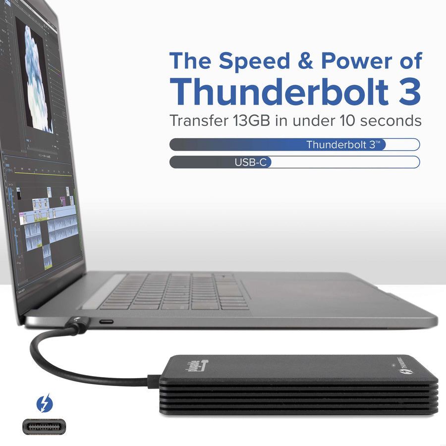 Plugable 1TB Thunderbolt 3 External SSD NVMe Drive TBT3-NVME1TB