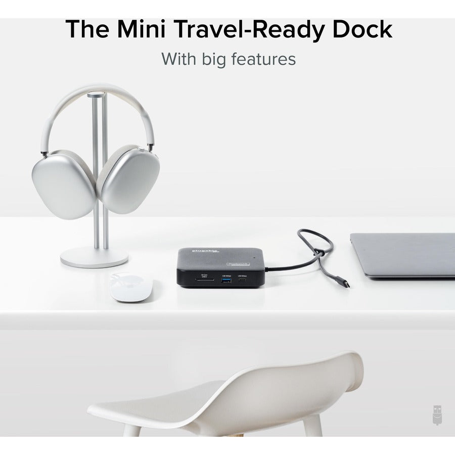 Plugable 7-in-1 USB C Docking Station Dual Monitor - Dual HDMI Dock is Compatible with Mac and Windows USBC-6950PDZ