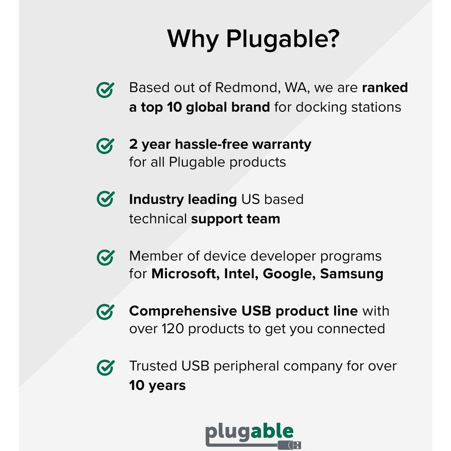 Plugable 7-in-1 USB C Docking Station Dual Monitor - Dual HDMI Dock is Compatible with Mac and Windows USBC-6950PDZ