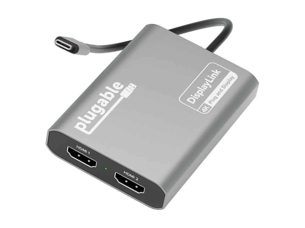 Plugable - Adapter - 24 pin USB-C male to HDMI female - 4K60Hz (3840 x 2160) support USBC-6950M