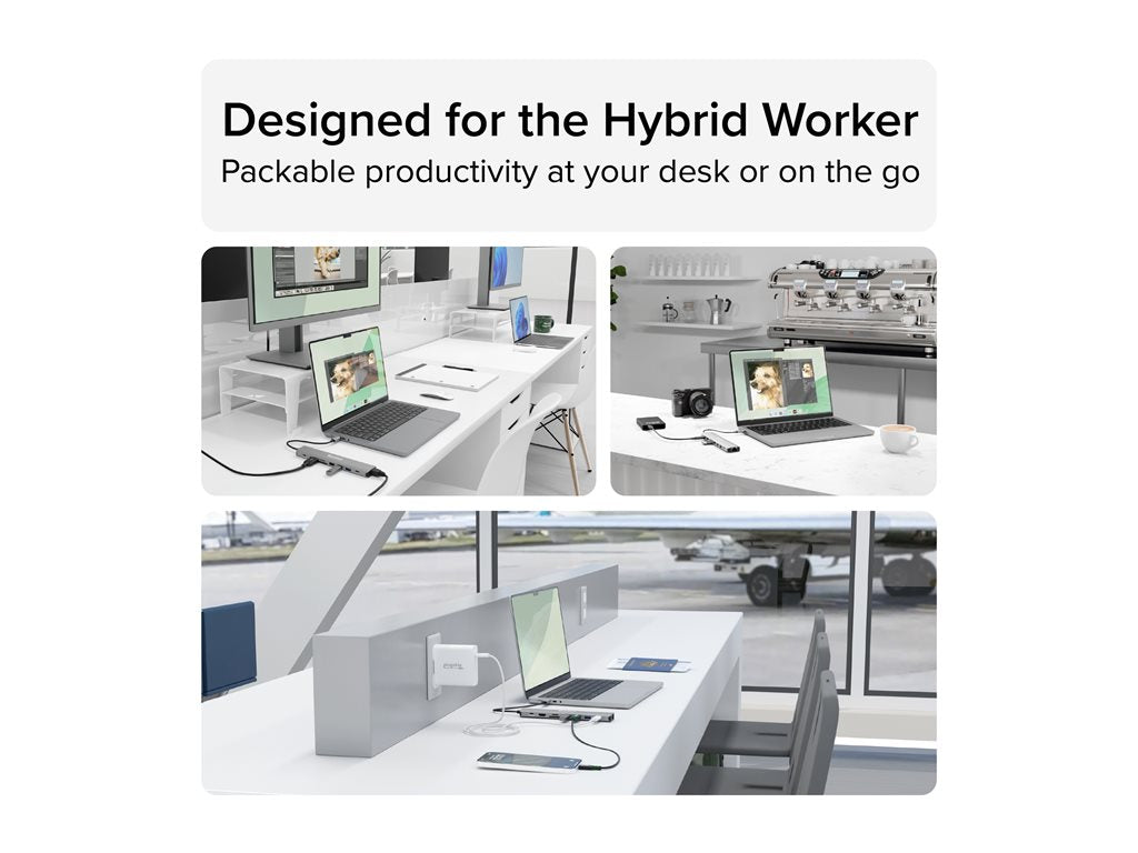 Plugable - Docking station - USB-C 3.2 Gen 2 - HDMI - 1GbE USBC-9IN1E