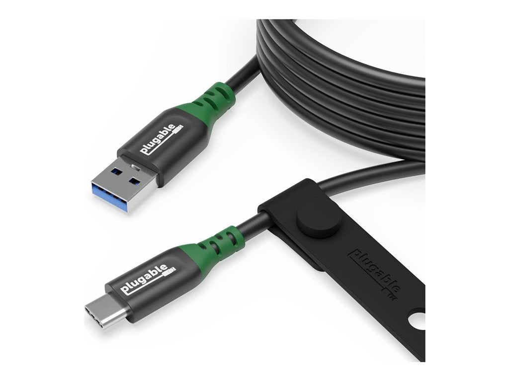 Plugable - USB cable - 24 pin USB-C (M) to USB Type A (M) - USB 3.0 - 20 V - 3 A - 6.6 ft - data & charge USBC-A2M