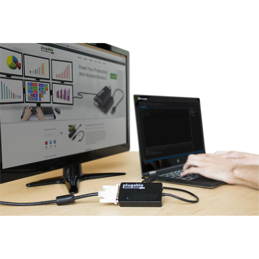 Plugable Usb 3.0 To Dvi/Vga/Hdmi Video Graphics Adapter For