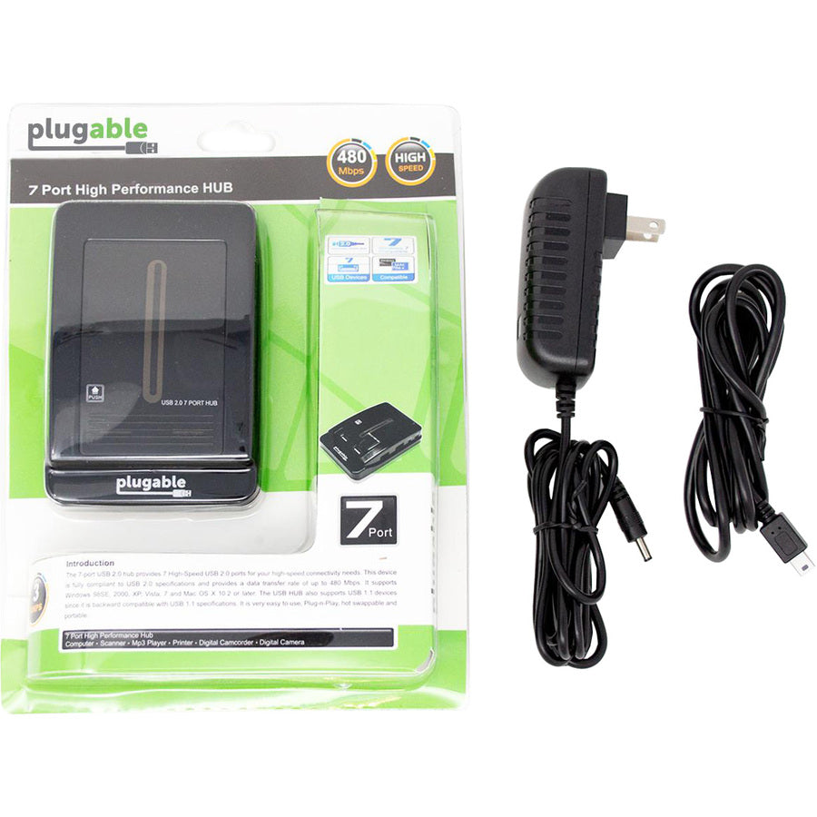 Plugable Usb2-Hub-Ag7 Usb 2.0,7-Port Hub