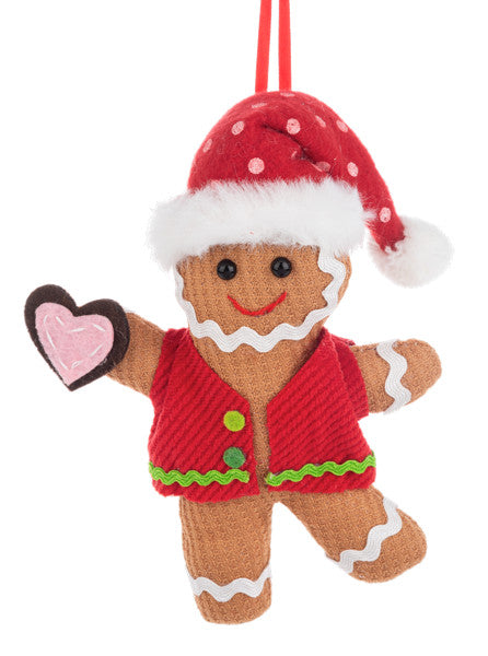 Plush Gingerbread Character - 5 Inch - Santa Suit