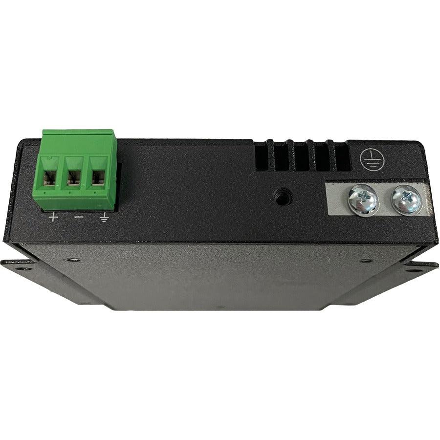 PoE++ Media Converter - Gigabit Ethernet Industrial Fiber SFP | Black Box LGC5700A