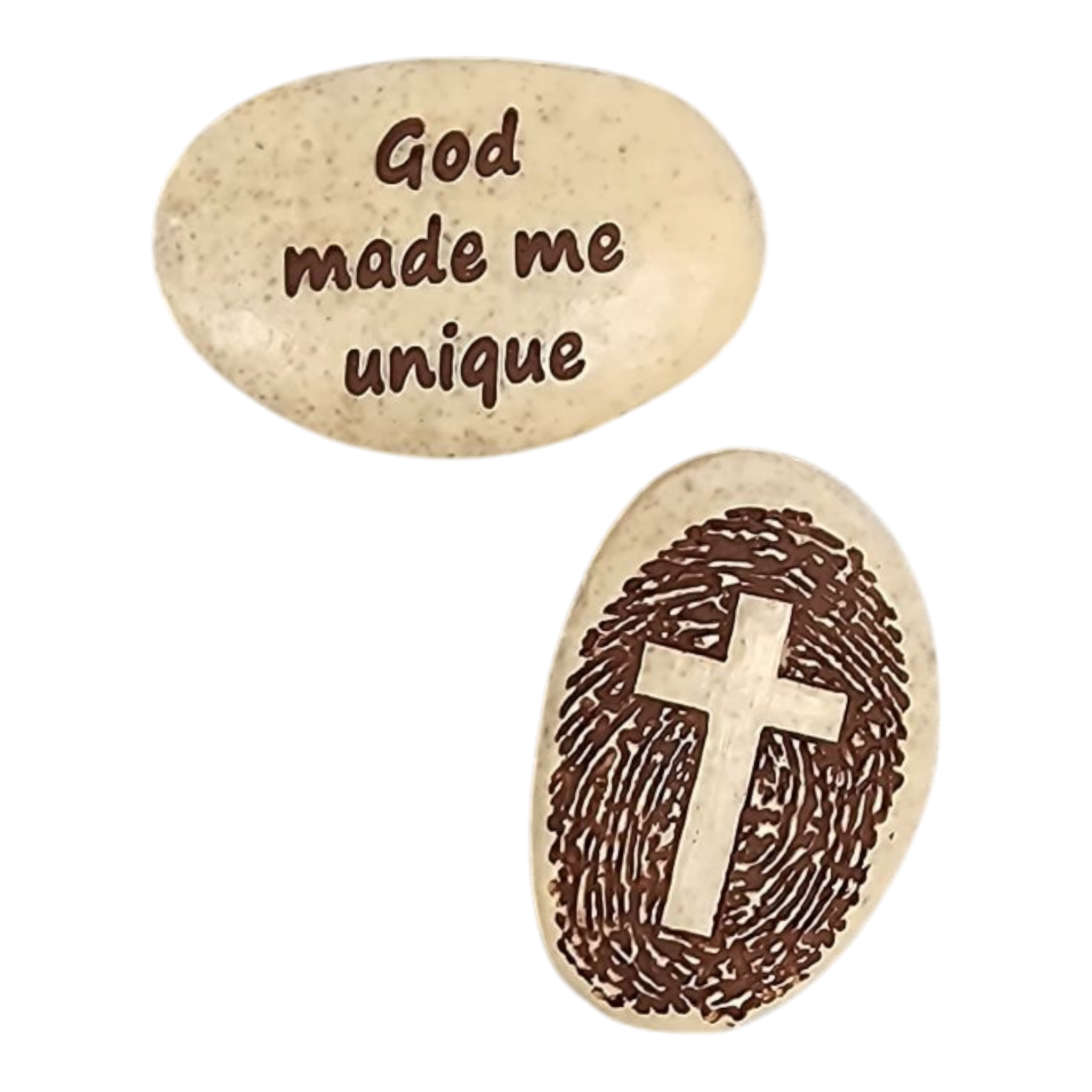 Pocket Fingerprint Faith Token - God Made Me Unique