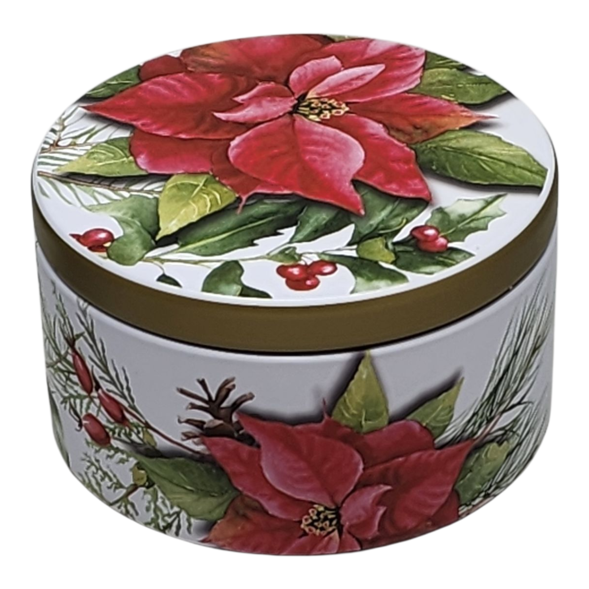 Poinsettia Pine Candle - Enchanting Holiday Atmosphere