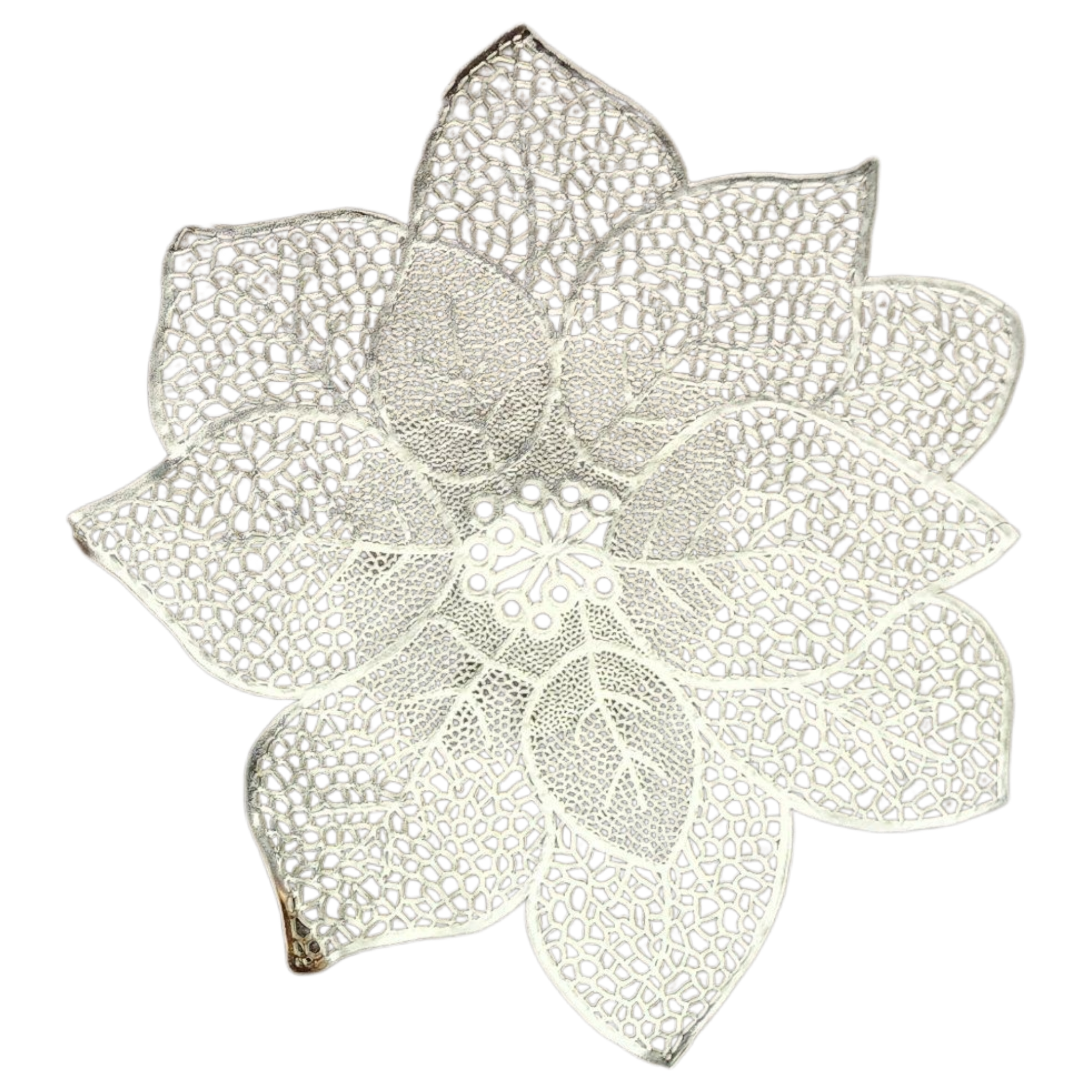 Poinsettia Placemat - 17 Inches - Gold