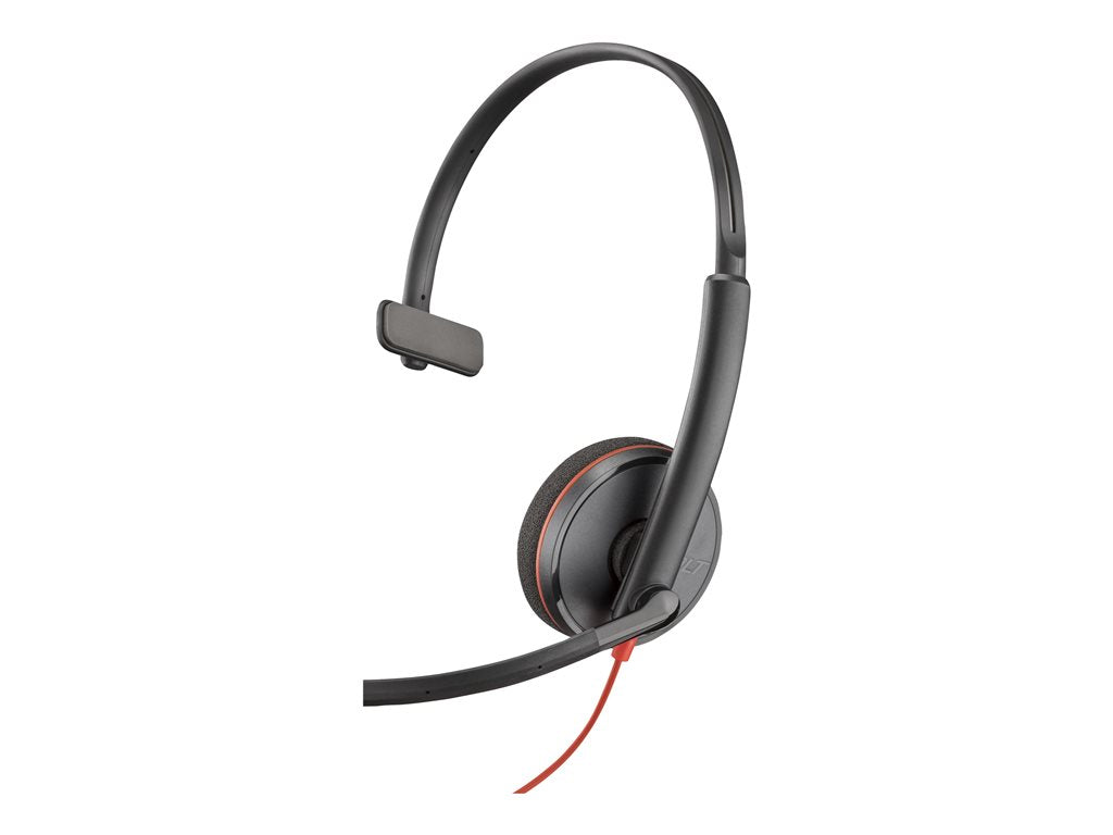 Poly Blackwire 3210 - Blackwire 3200 Series - headset - on-ear - wired - USB-C - black - UC certified 8X214A6