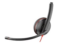 Poly Blackwire 3225 Stereo USB-C Headset + 3.5mm Plug + USB-C/A Adapter (Bulk) 8X229A6