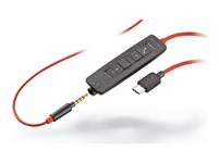 Poly Blackwire 3225 Stereo USB-C Headset + 3.5mm Plug + USB-C/A Adapter (Bulk) 8X229A6