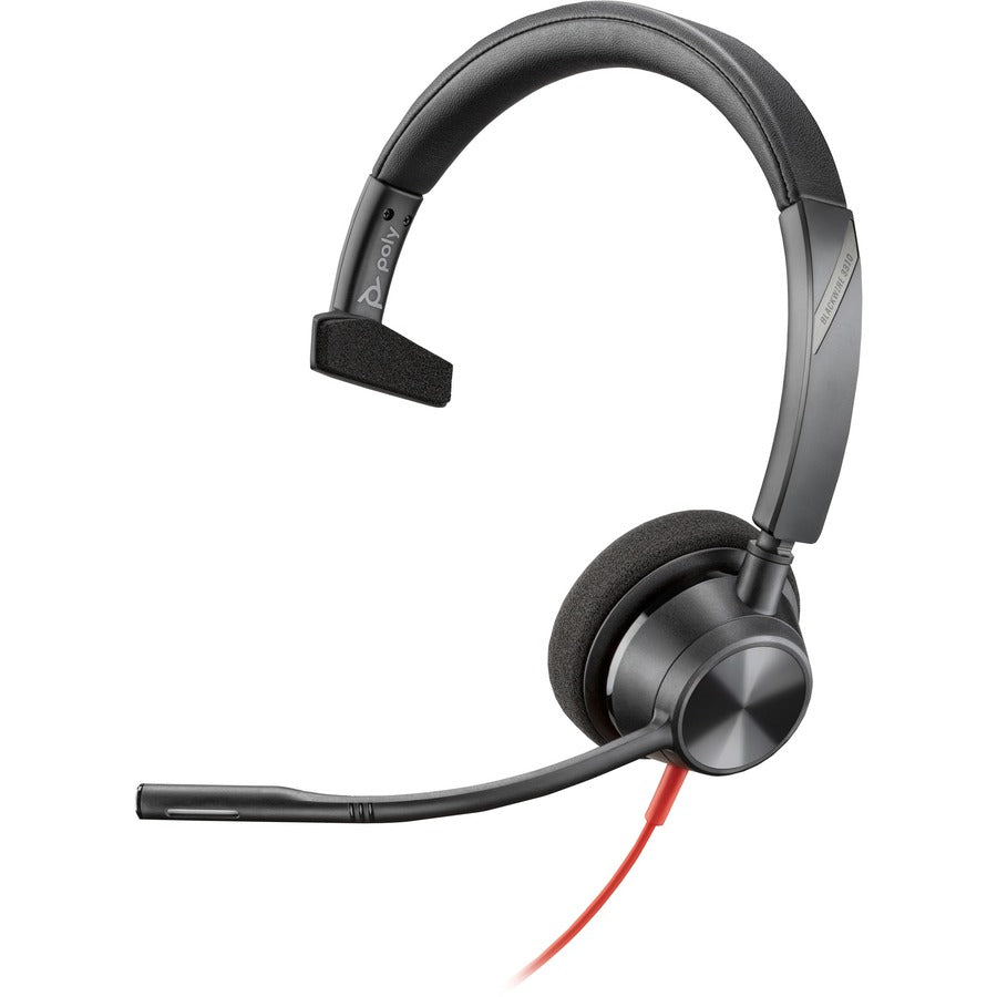 Poly Blackwire 3310 USB-C Headset - Mono - USB Type C - Wired - 32 Ohm - 80 Hz - 20 kHz -