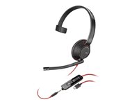 Poly Blackwire 5210 Monaural USB-C Headset + 3.5mm Plug + USB-C/A Adapter 8X230AA