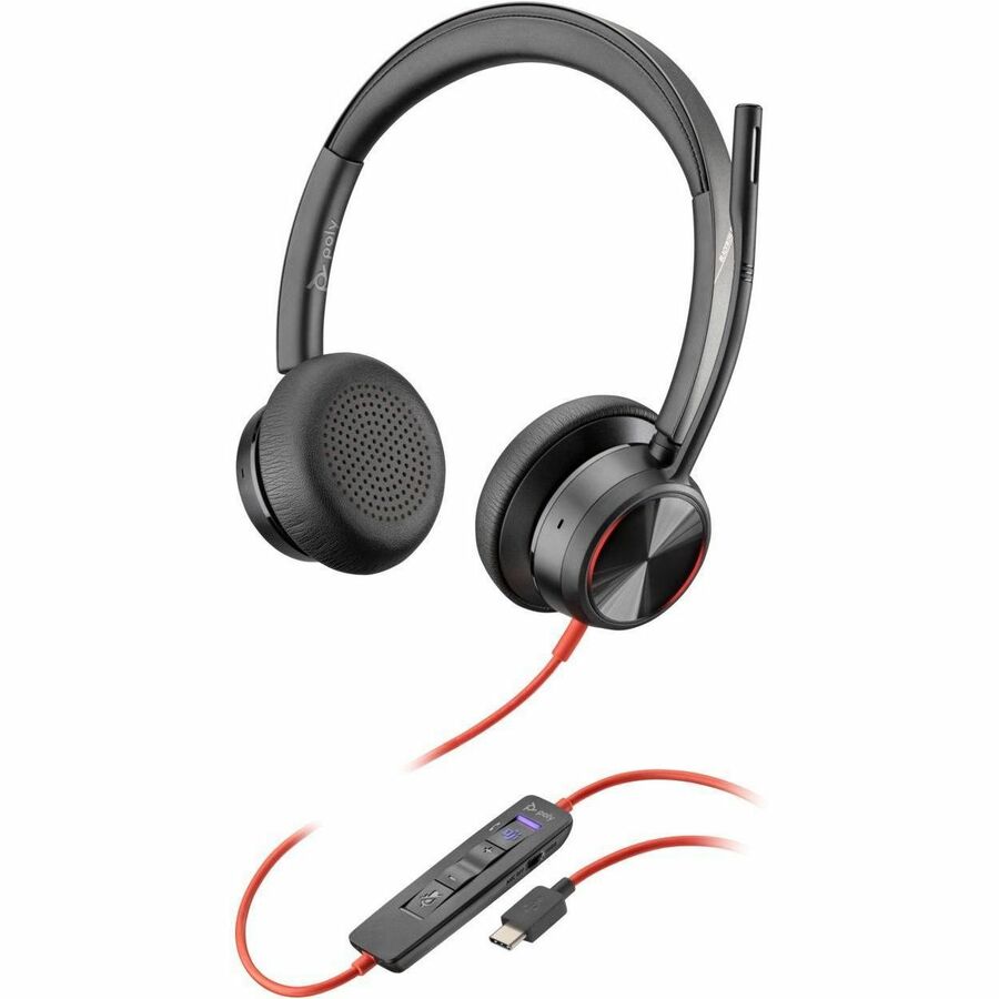 Poly Blackwire 8225 Microsoft Teams Certified USB-C Headset - Stereo - USB Type C - Wired