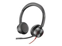 Poly Blackwire 8225 Stereo Microsoft Teams Certified USB-C Headset + USB-C/A Adapter 8X225AA
