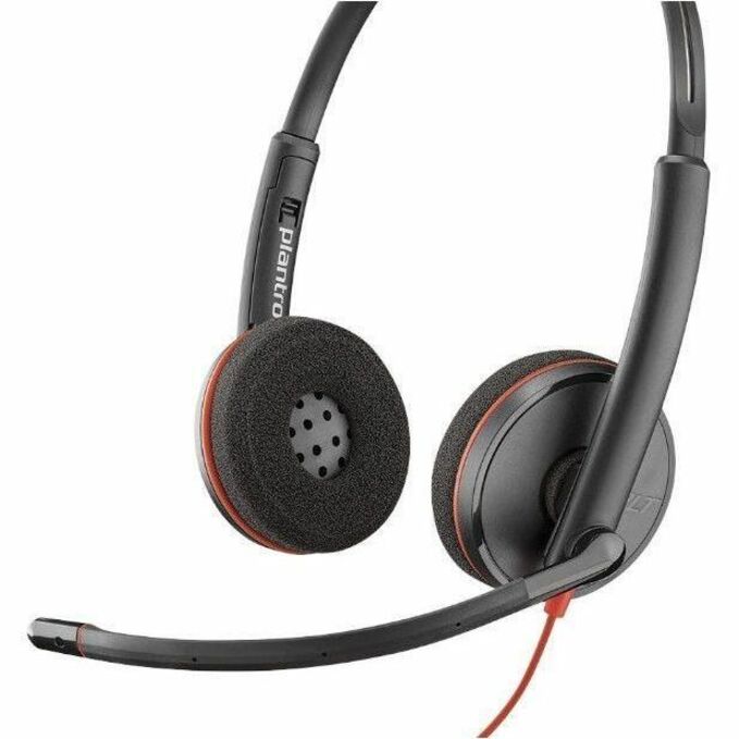 Poly Blackwire C3220 Headset - Stereo - USB Type C - Wired - 32 Ohm - 20 Hz - 20 kHz -