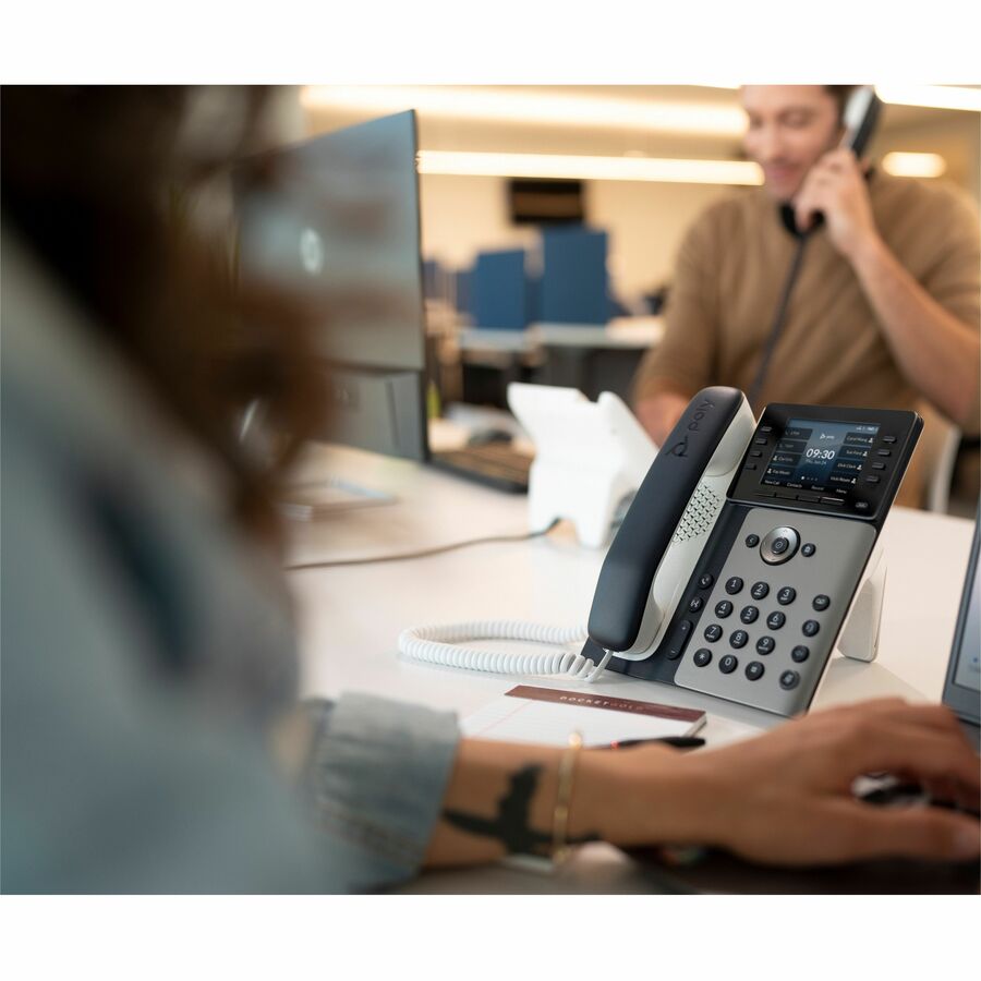 Poly Edge E350 IP Phone - Corded - Corded/Cordless - Wi-Fi, Bluetooth - Desktop, Wall