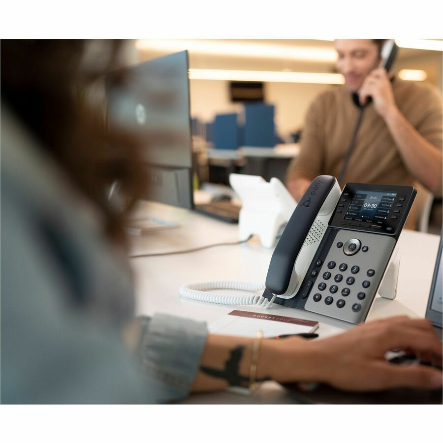 Poly Edge E350 IP Phone - Corded - Corded/Cordless - Wi-Fi Bluetooth - Desktop Wall Mounta