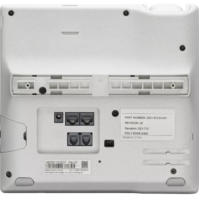 Poly Edge E500 IP Phone - Corded - Corded - NFC - Desktop, Wall Mountable - TAA Compliant 2200-87855-025