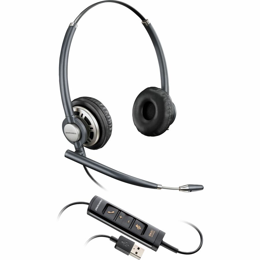 Poly EncorePro 725 USB-A Stereo Headset TAA - Stereo - USB Type A - Wired - On-ear - Binau